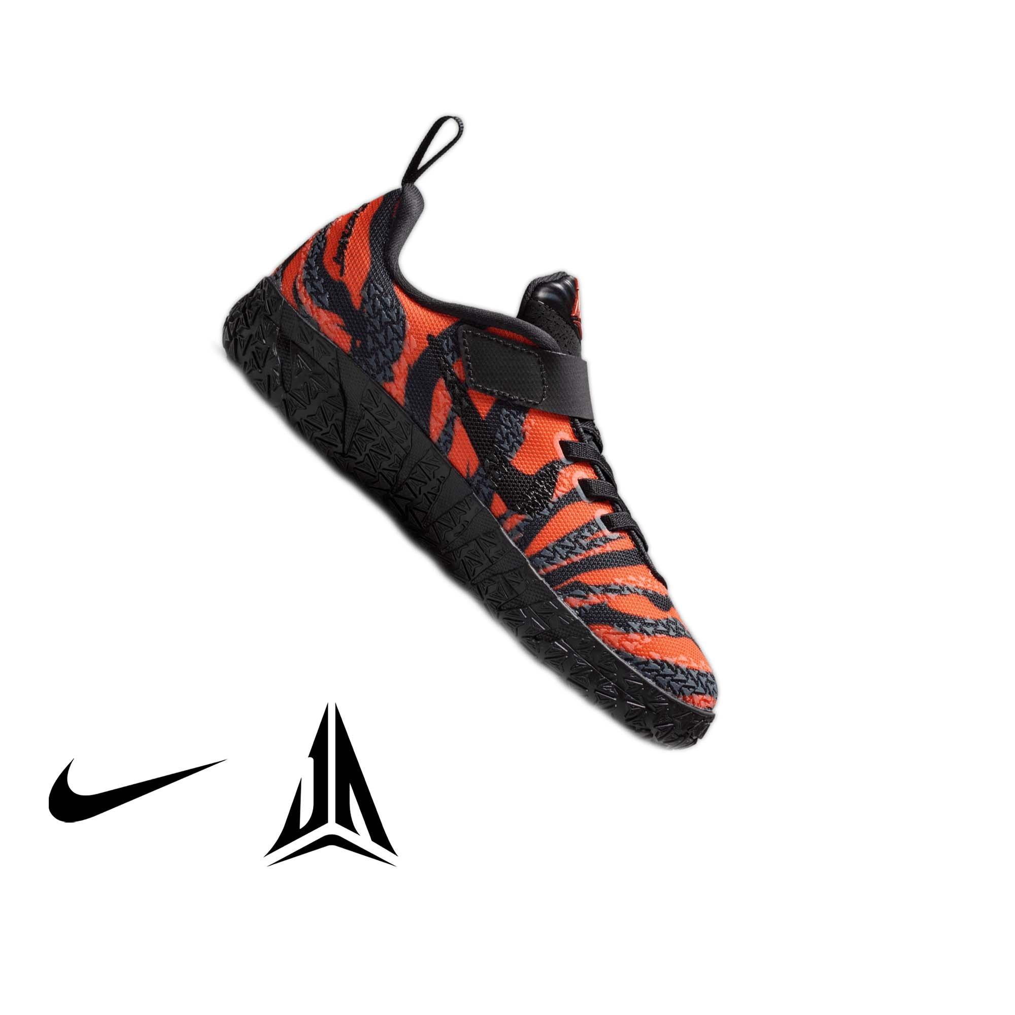 Nike Ja 3 "Tiger" Preschool Kids' Basketball Shoe - SAFETY ORANGE/BLACK/UNIVERSITY RED